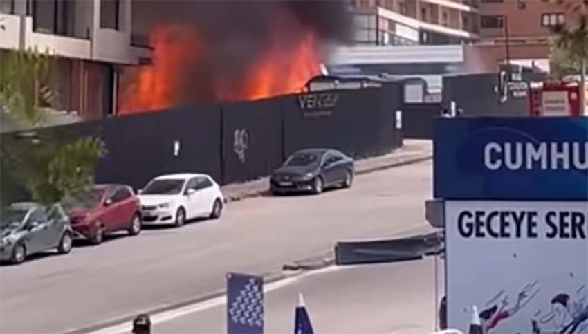 Başkent Ankara’nın Çankaya ilçesi Ümitköy semtinde Gordion AVM civarında çıkan