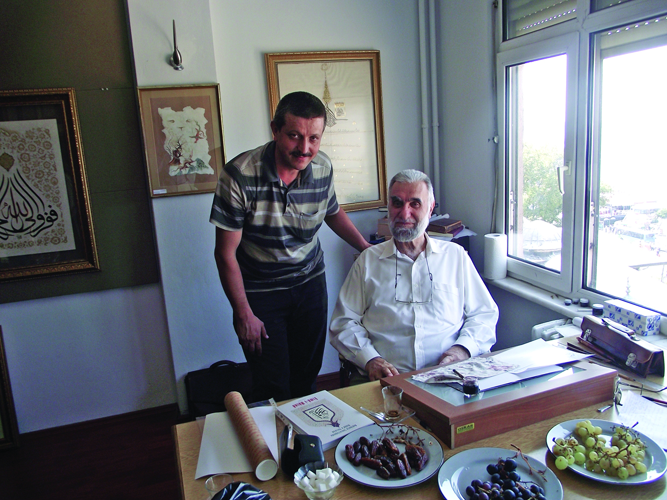 Yazarımız İbrahim Ethem Gören Ve Hattat Hasan Çelebi