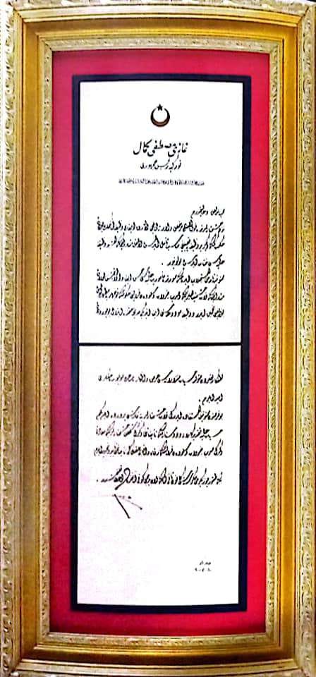 Gazi Mustafa Kemal'in Kral Birinci Aleksandr’a Mektubu