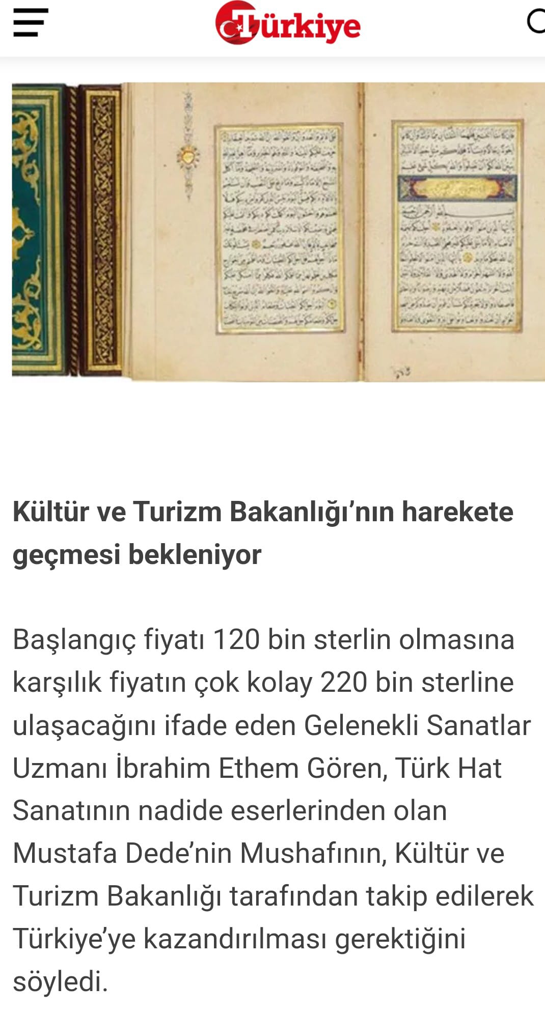 Türkiye Gazetesi, 21 Ekim 2017