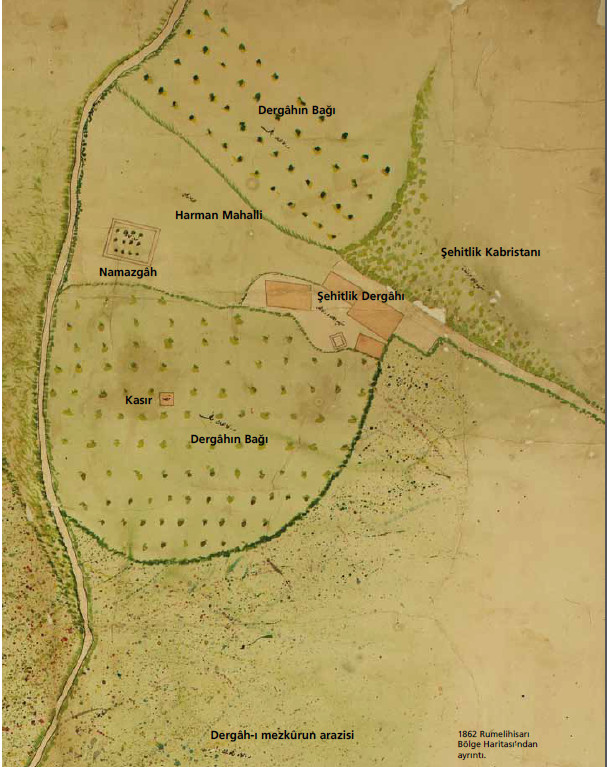 1862 Rumelihisarı Haritasından Detay