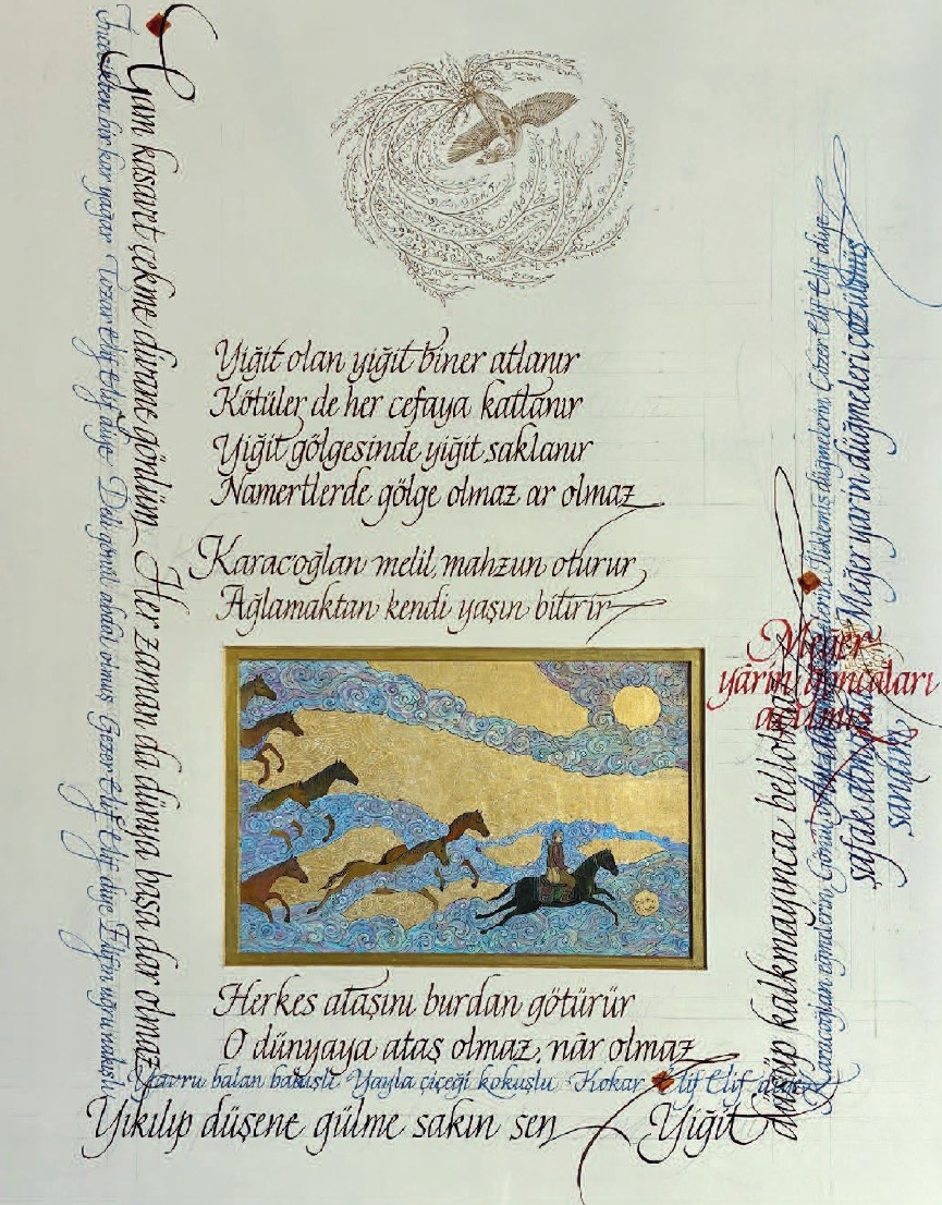 Karacaoğlan Şiirleri Minyatür Gülçin Anmaç