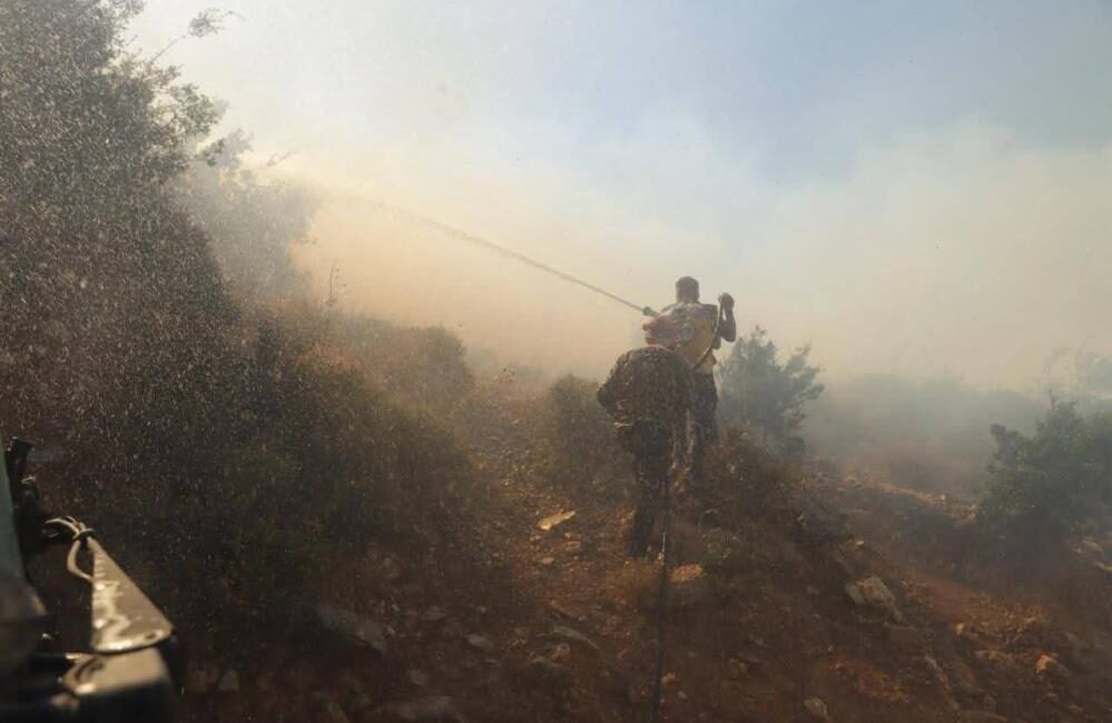 Suriye'nin Lazkiye ilinde 10 gündür devam eden orman yangınlarında 15