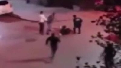 Başkent Ankara’nın Yenimahalle ilçesinde 7 kişilik grup bir adamı önce