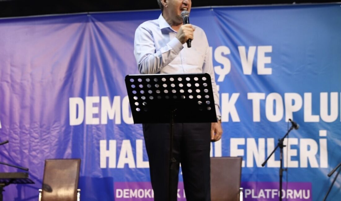 DEM Parti Eş Genel Başkanı Tuncer Bakırhan, Van'da düzenlenen "Barış