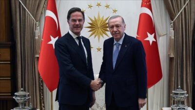 Cumhurbaşkanı Recep Tayyip Erdoğan, NATO Genel Sekreteri Mark Rutte ile