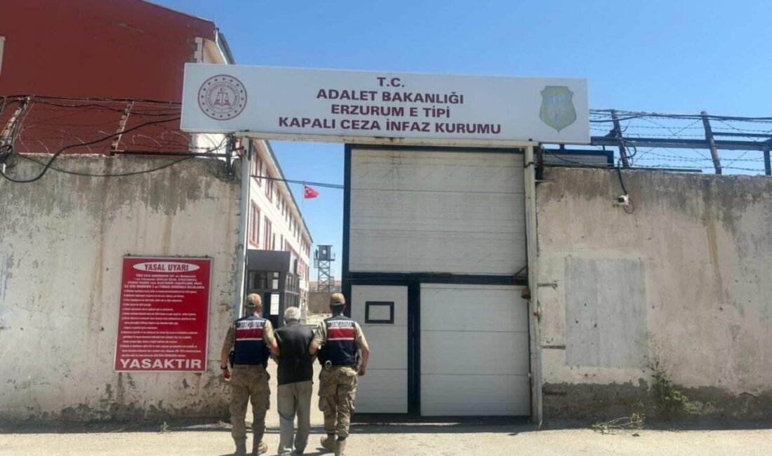 Erzurum'da hakkında 8 yıl, 6 ay kesinleşmiş hapis cezası bulunan