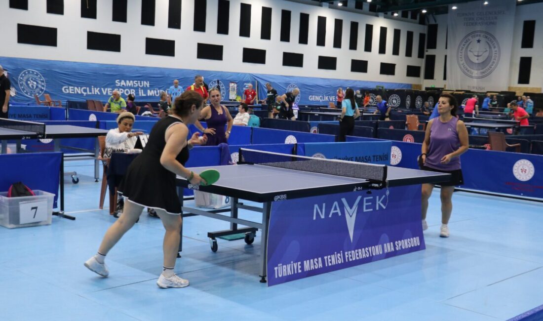  Masa tenisinde, Veteranlar Türkiye Şampiyonası Samsun'da başladı.