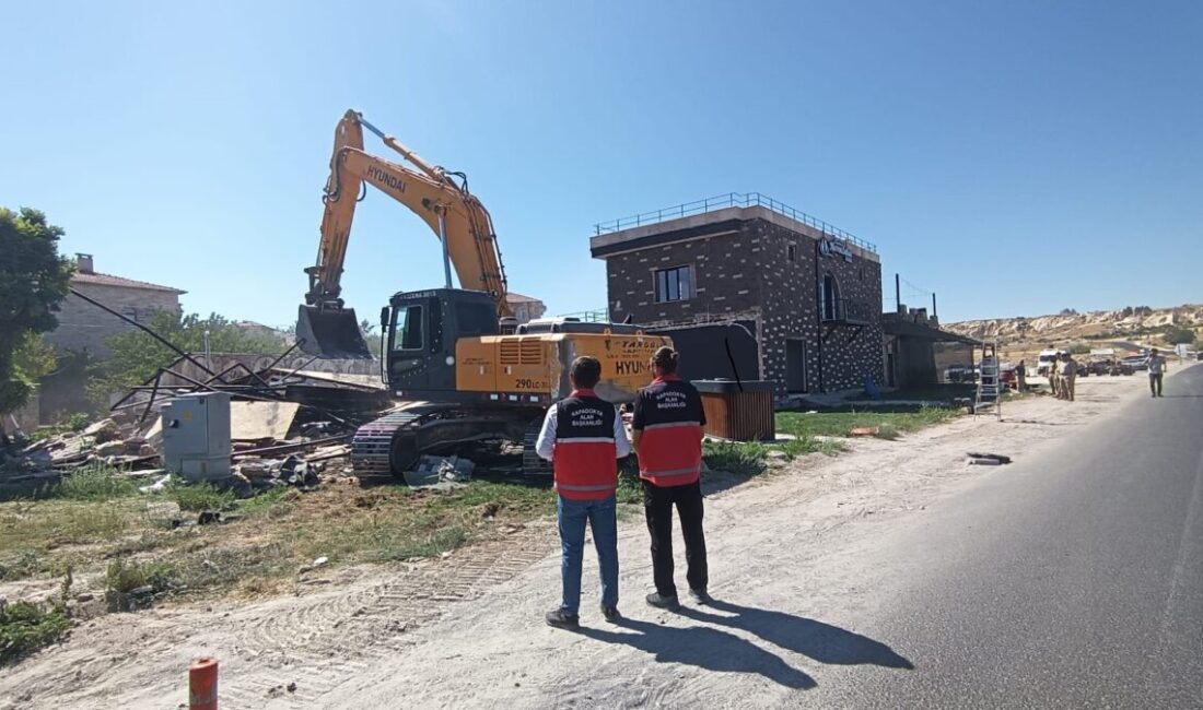  Nevşehir'in Avanos ilçesinde doğal sit alanı içerisine izinsiz inşa edildiği