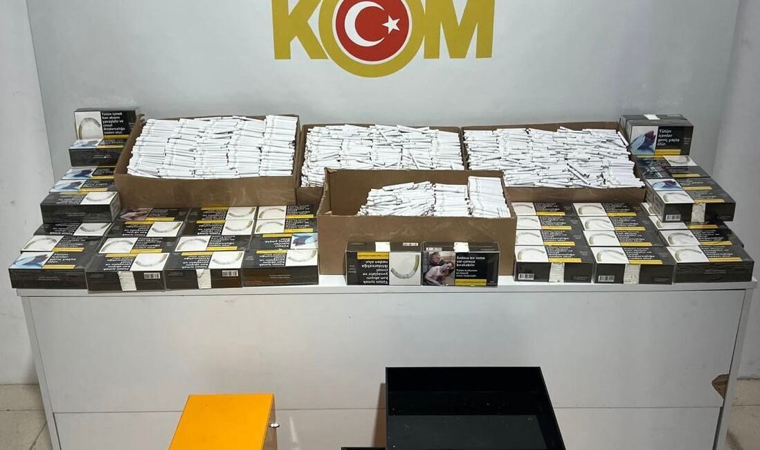 Samsun'un İlkadım ilçesinde 48 bin makaron (filtreli sigara kağıdı) ele