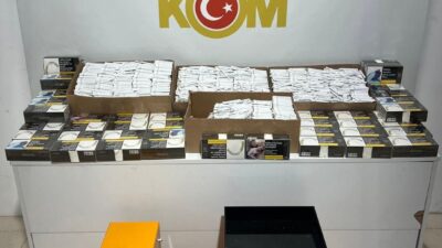 Samsun'un İlkadım ilçesinde 48 bin makaron (filtreli sigara kağıdı) ele