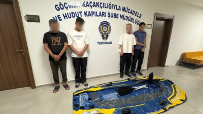 Tekirdağ'da yasa dışı yollarla yurda giren 15 düzensiz göçmen yakalandı.