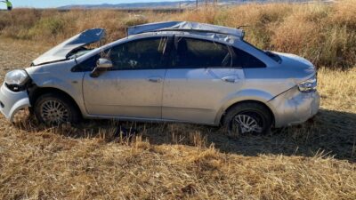  Yozgat'ın Yerköy ilçesinde otomobilin devrilmesi sonucu 1 kişi hayatını kaybetti,