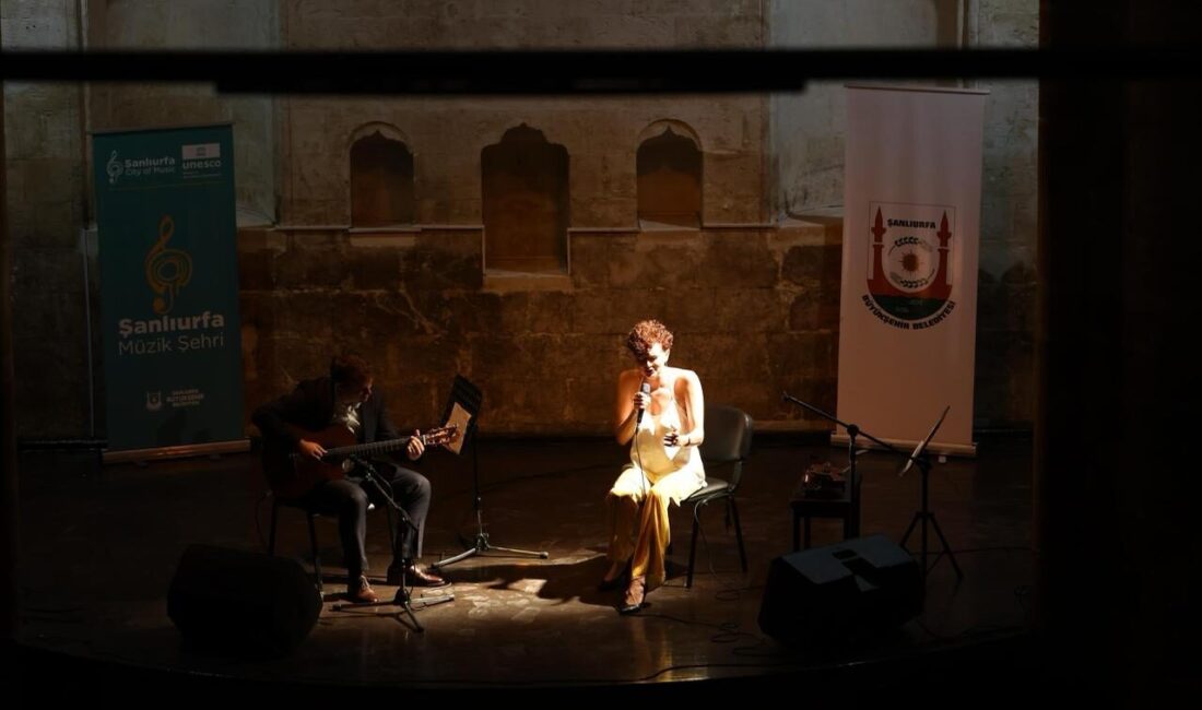 Şanlıurfa'da konser veren Avusturyalı müzisyen Phoebe Violet, Fransızca ve İspanyolca