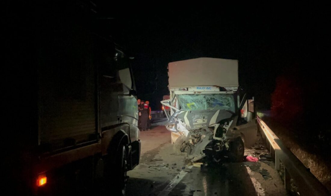 Bilecik'te hafif ticari araç ile kamyonetin çarpışması sonucu 1 kişi