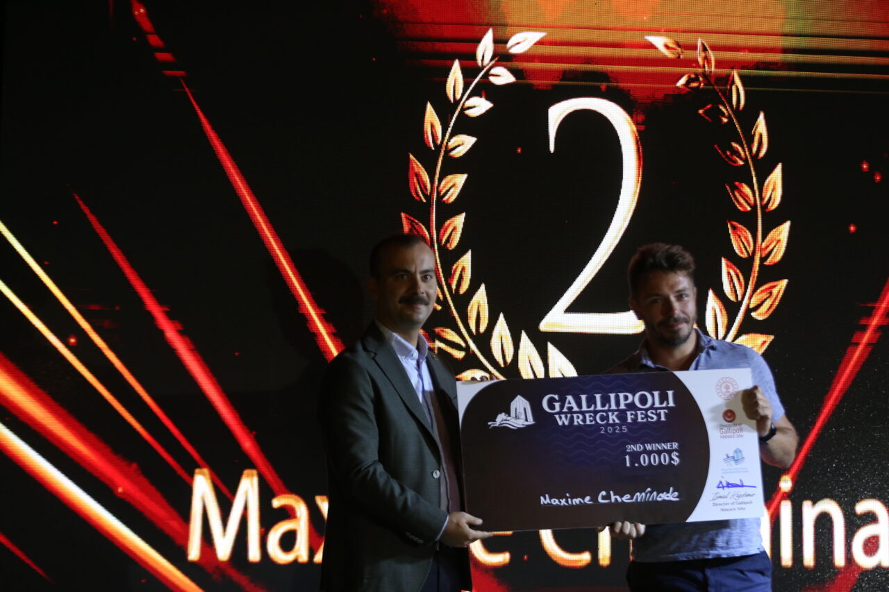 Çanakkale Kültür Yolu Festivali kapsamında, Gelibolu Tarihi Sualtı Parkı'nda düzenlenen