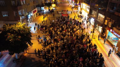 Hatay'ın Dörtyol ilçesinde Filistin'e destek yürüyüşü düzenlendi.