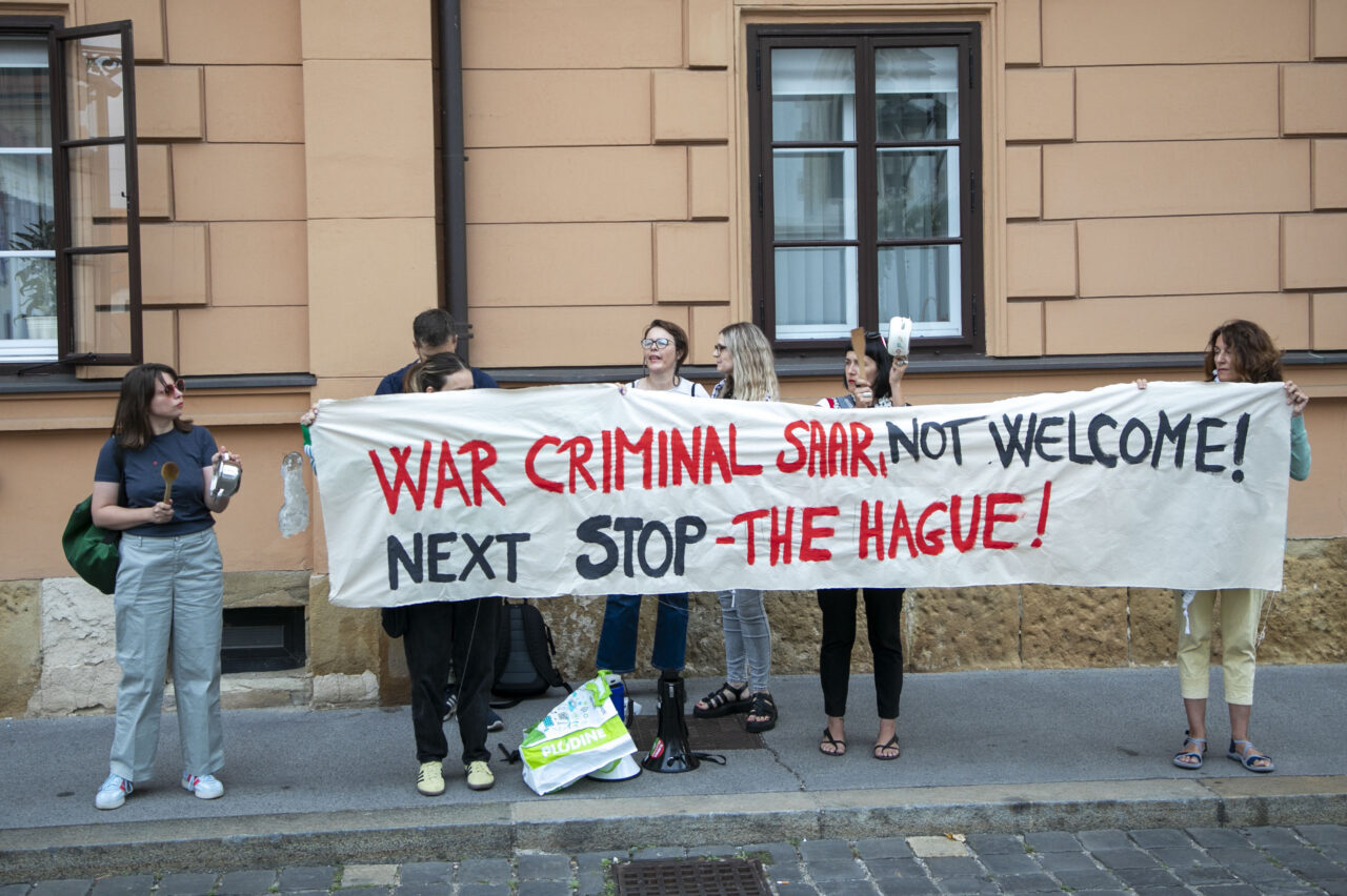 İsrail Dışişleri Bakanı Gideon Saar​​​​​​​'ın, Hırvatistan'ın başkenti Zagreb'e yaptığı ziyaret,