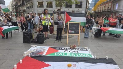  İsrail'in Gazze'deki soykırımında öldürdüğü Filistinli çocuklar İspanya'nın başkenti Madrid'de anıldı.