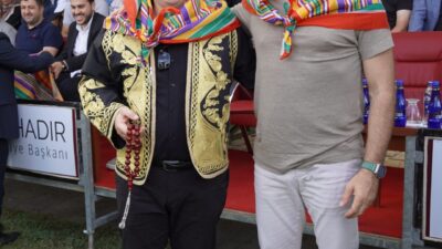 20. Geleneksel Bahçelievler Kocasinan Yağlı Güreşleri'nin finalinde Recep Kara şampiyon