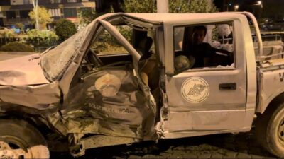 Osmaniye'nin Düziçi ilçesinde cip ile kamyonetin çarpıştığı kazada yaralanan 4