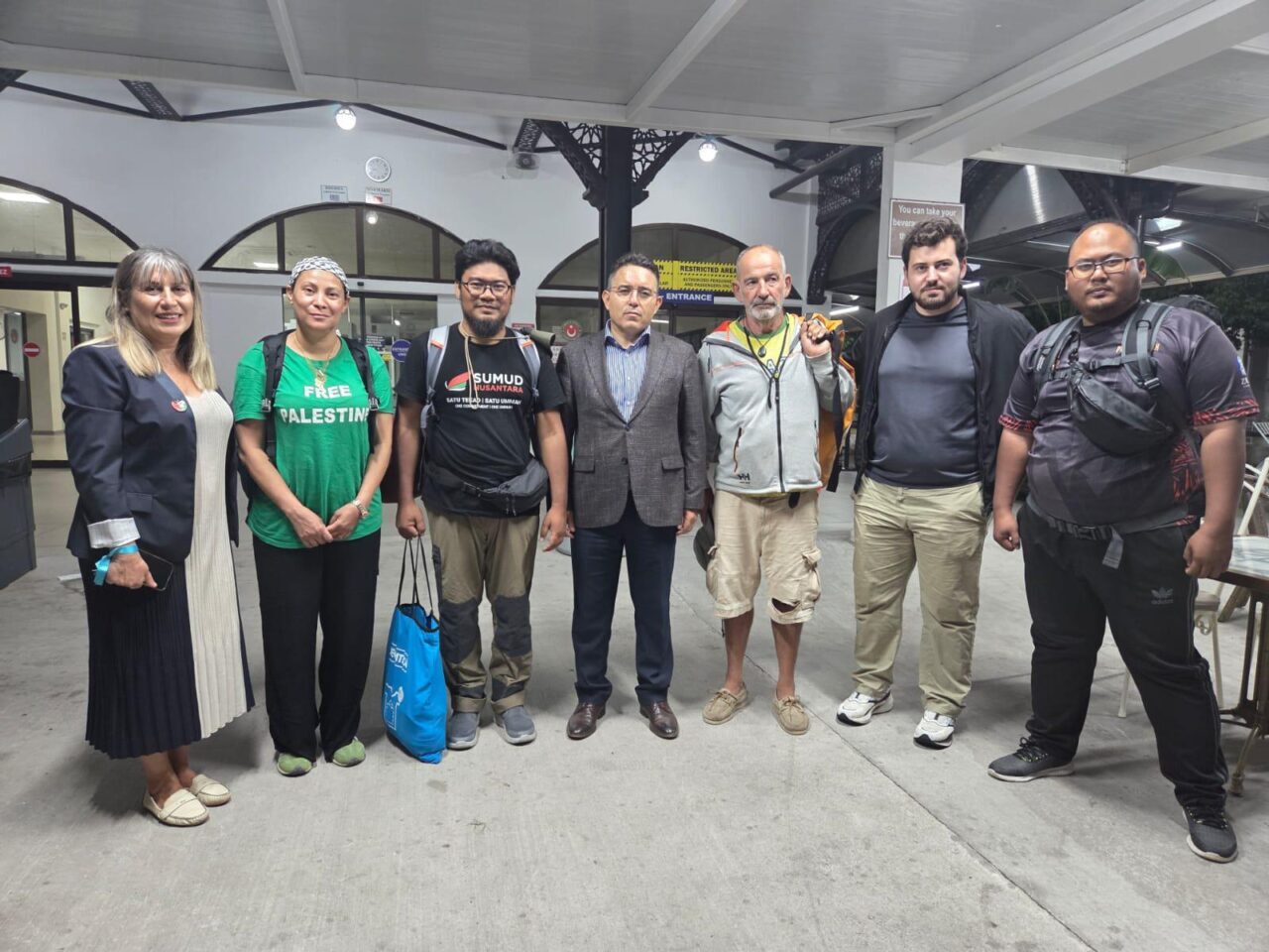 Gazze'ye insani yardım ulaştırmak amacıyla Akdeniz'e açılan Küresel Sumud Filosu'ndaki