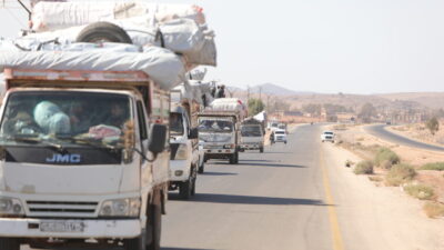 Suriye’nin güneyindeki Süveyda ilinde, Dürzi silahlı grup El-Hecri ile yaşanan
