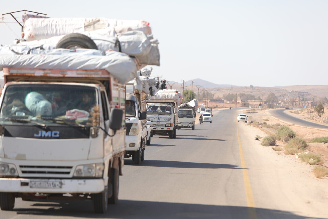 Suriye’nin güneyindeki Süveyda ilinde, Dürzi silahlı grup El-Hecri ile yaşanan