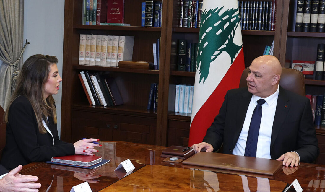 ABD'nin Orta Doğu Özel Temsilci Yardımcısı Morgan Ortagus, başkent Beyrut'ta