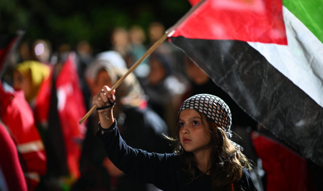 Başkentte, Gazze'ye insani yardım ulaştırmak için yola çıkan Küresel Sumud