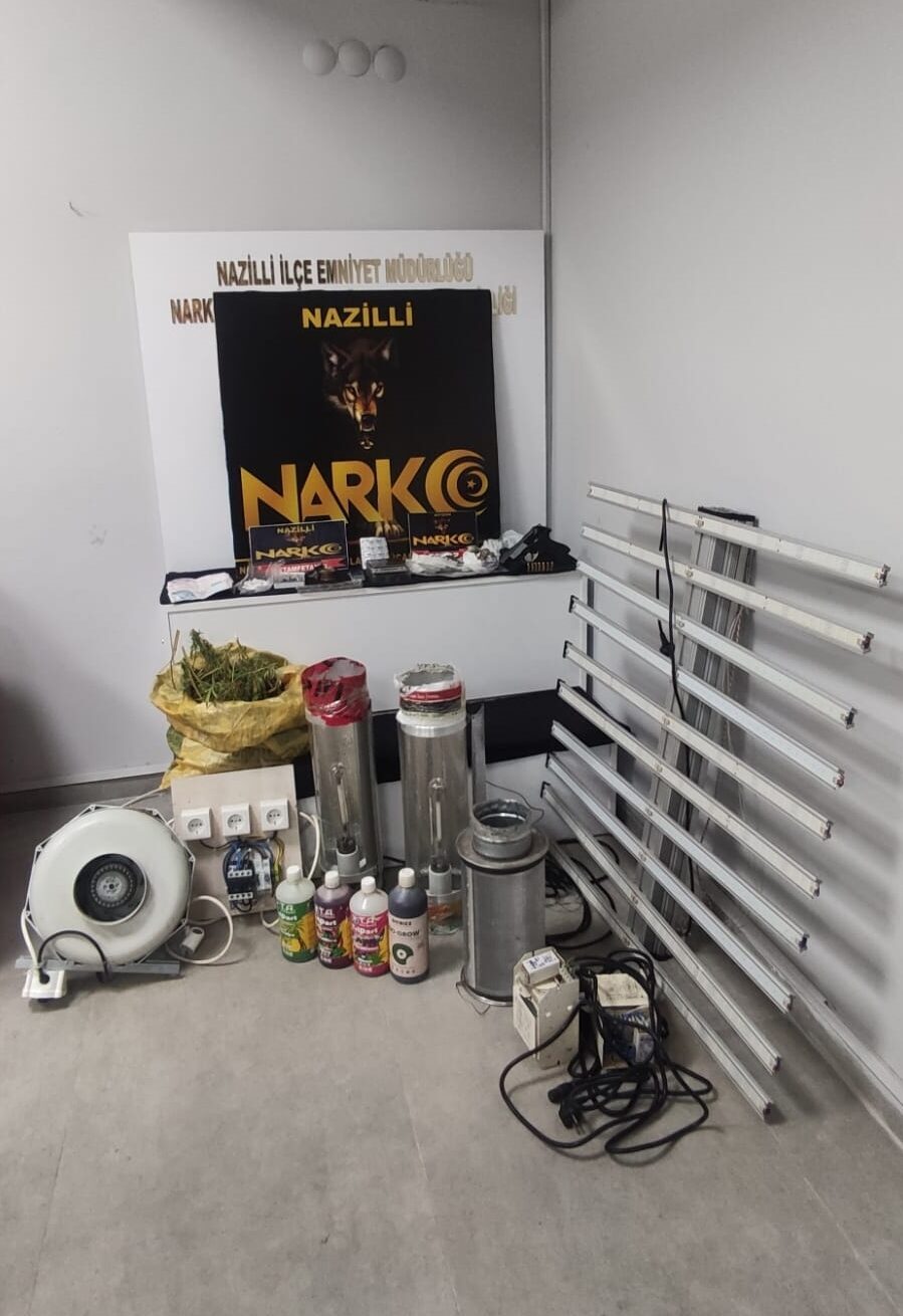 Aydın'ın Nazilli ilçesinde düzenlenen uyuşturucu operasyonunda yakalanan 2 şüpheli tutuklandı.