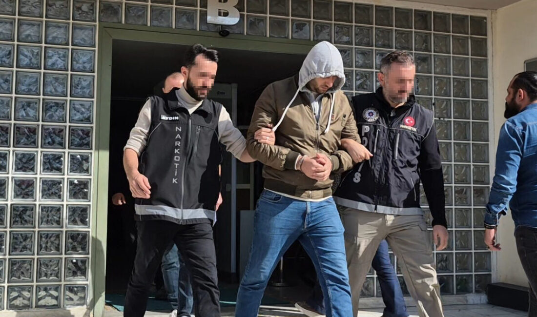 Aydın'ın Efeler ilçesinde düzenlenen uyuşturucu ticareti operasyonunda gözaltına alınan şüpheli