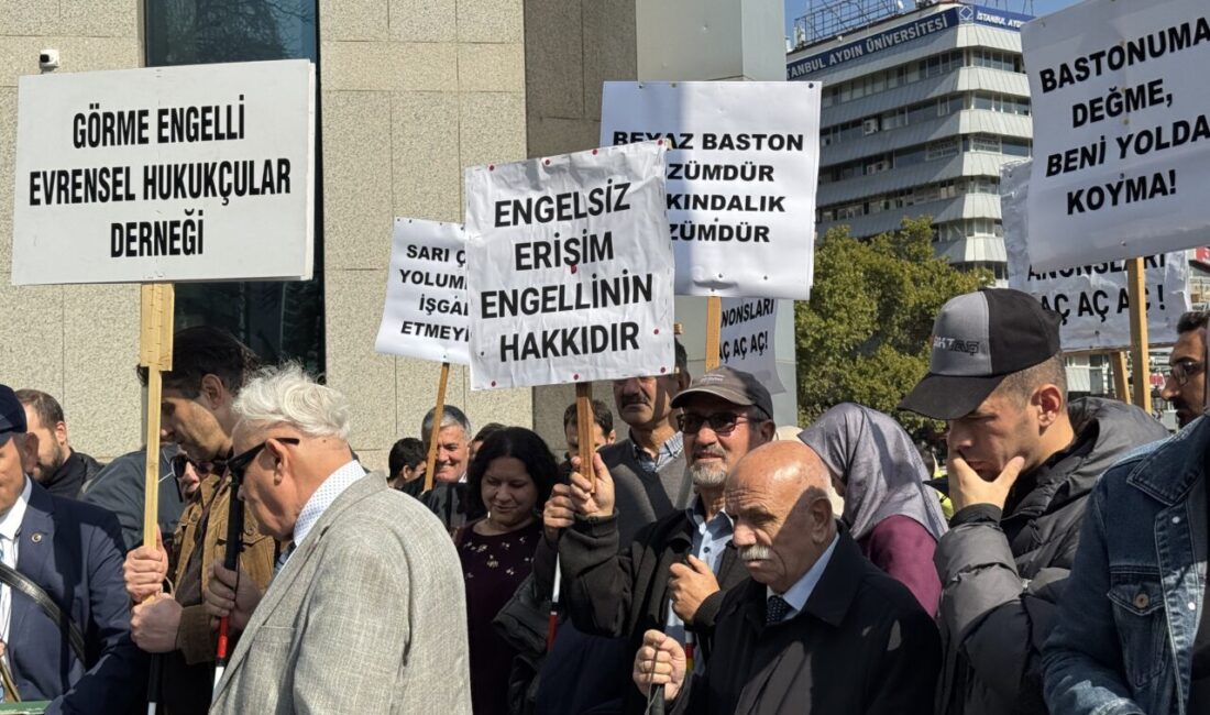 Ankara'da görme engelliler, 15 Ekim Dünya Beyaz Baston Körler ve