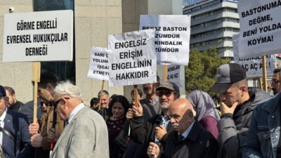 Ankara'da görme engelliler, 15 Ekim Dünya Beyaz Baston Körler ve
