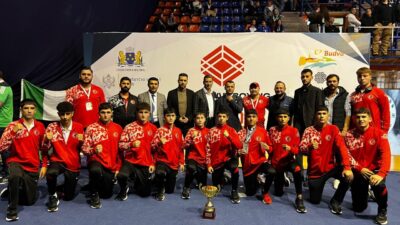 Karadağ'da düzenlenen 15 Yaş Altı Avrupa Boks Şampiyonası'nda milli sporcular,