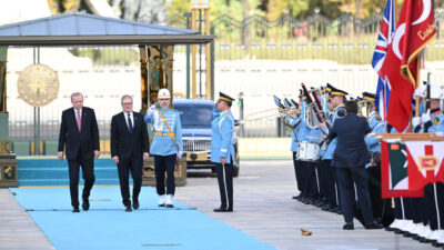 Cumhurbaşkanı Recep Tayyip Erdoğan, Türkiye'yi ziyaret eden İngiltere Başbakanı Keir