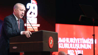 Cumhurbaşkanı Recep Tayyip Erdoğan, Beştepe’de düzenlenen 29 Ekim Özel Programı’nda