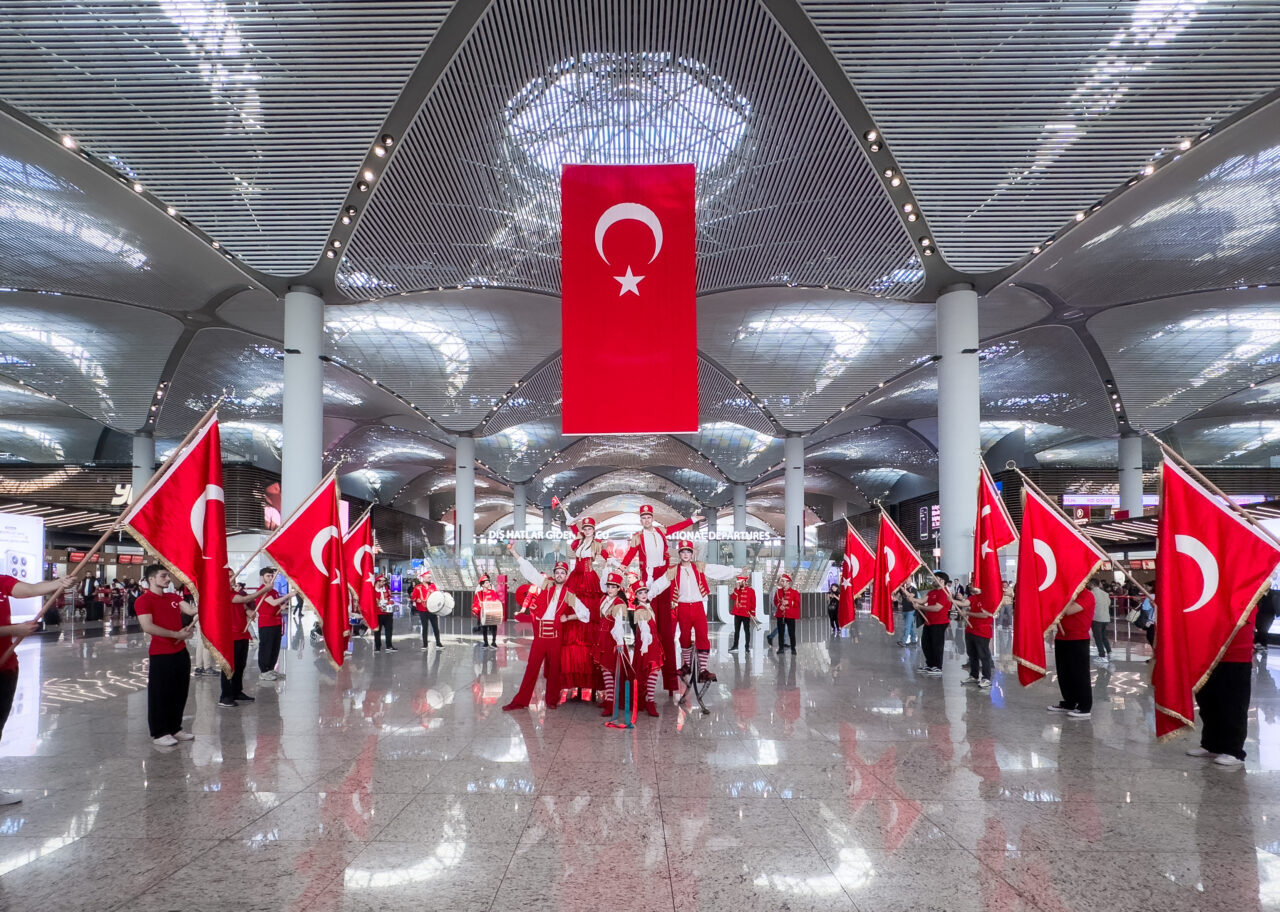 İstanbul Havalimanı'nda, 29 Ekim Cumhuriyet Bayramı ve havalimanının hizmete açılışının