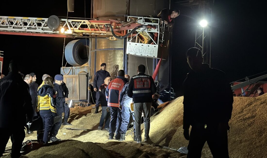 Edirne'nin Meriç ilçesinde bir kişi çeltik kurutma makinesinin içinde ölü