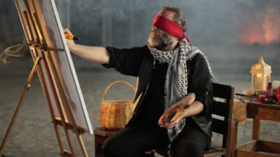 Oyuncu ve müzisyen Yusuf Eker'in Gazze'deki soykırıma dikkati çekmek için