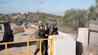 İsrail askerleri, işgal altındaki Batı Şeria’nın Ramallah kenti yakınlarındaki Kuber