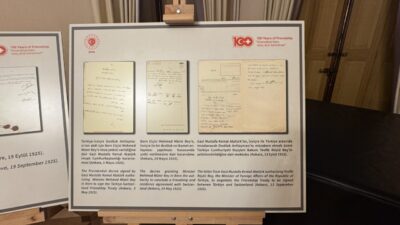  İsviçre'nin başkenti Bern'de, "Türkiye-İsviçre Dostluğunun 100. yılı: Arşivlerin Gözünden" konulu