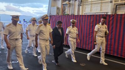 İtalya Deniz Kuvvetlerine ait "ITS Virginio Fasan" fırkateyni, Aksaz Deniz