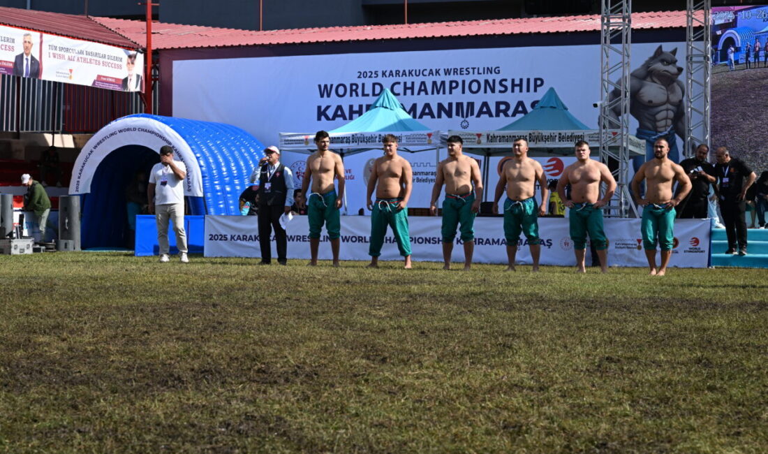  Karakucak Güreşleri Dünya Şampiyonası'nın ilki, 107 sporcunun katılımıyla Kahramanmaraş Batıpark