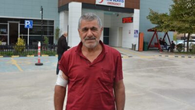 Kastamonu'nun İnebolu ilçesinde kestane toplarken karşılaştığı ayıdan kaçarken düşen çiftçi