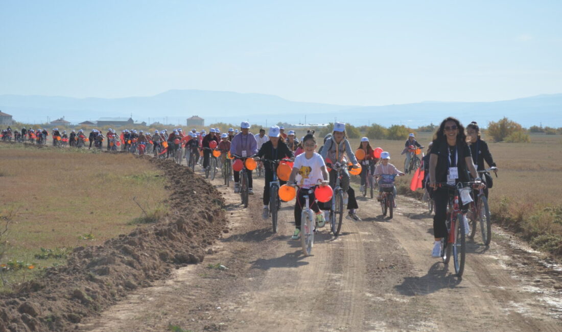 Kayseri'nin Sarıoğlan ilçesi Palas Mahallesi'nde öğrenciler ile vatandaşlar, 29 Ekim