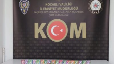 Kocaeli’de düzenlenen kaçakçılık operasyonunda 2 ton kıyılmış kaçak tütün ele