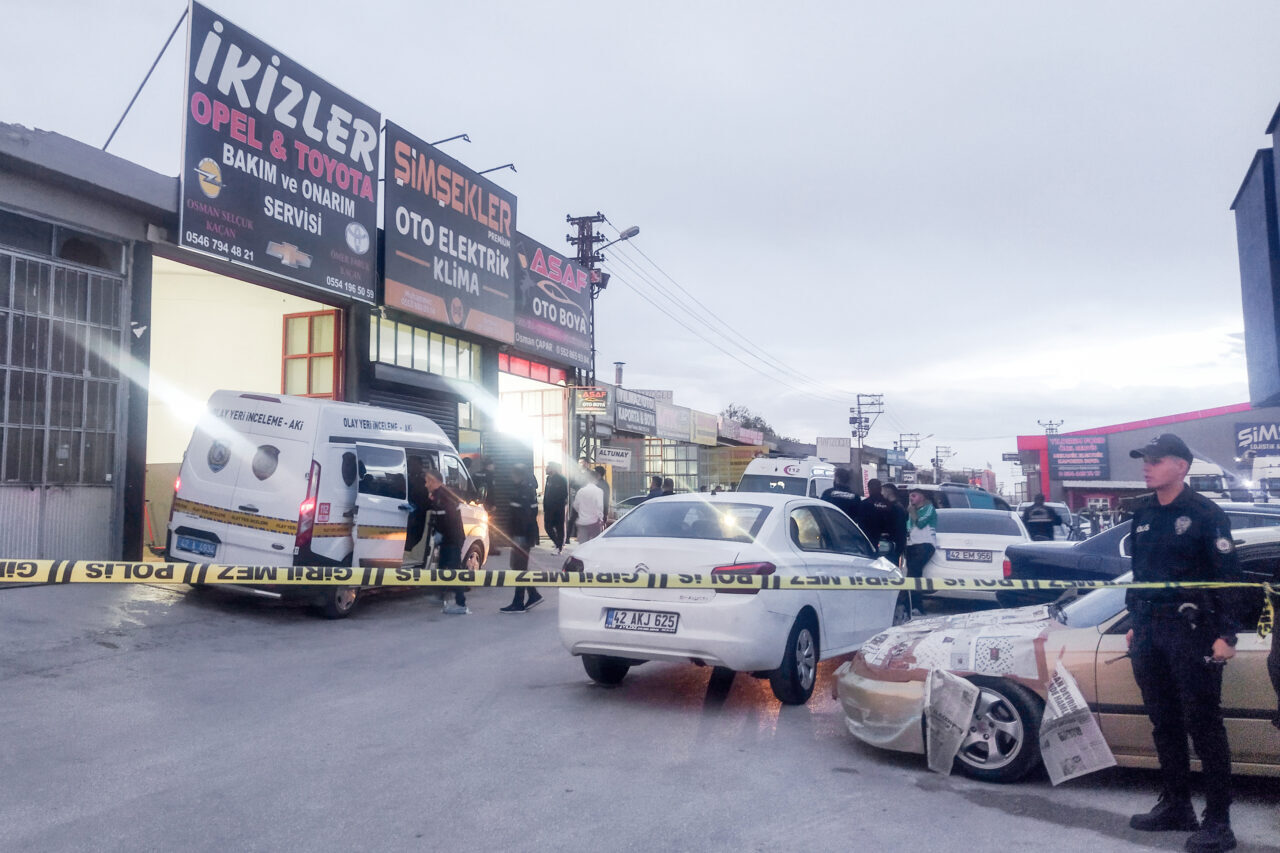 Konya'nın Selçuklu ilçesinde, Anadolu Sanayi Sitesi'ndeki bir iş yerine düzenlenen