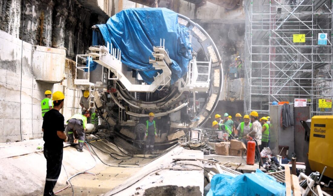  Kocaeli'de, Körfez-Derince-İzmit-Kartepe hattında hizmet verecek Körfezray Metrosu'nda 6 tünel açma