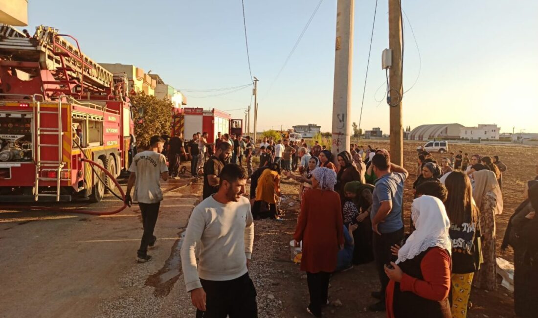 Mardin'in Kızıltepe ilçesinde bir binada çıkan yangında dumandan etkilenen 1